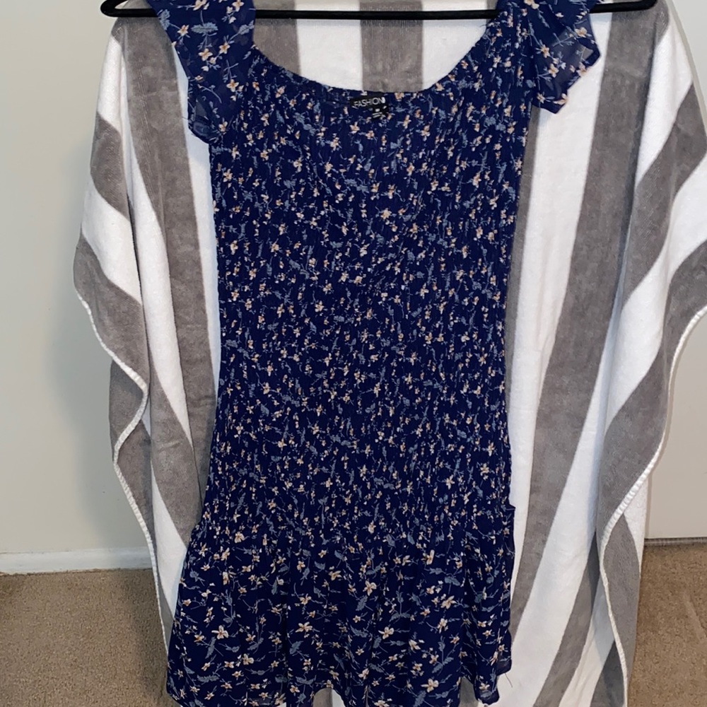Blue Floral Dress